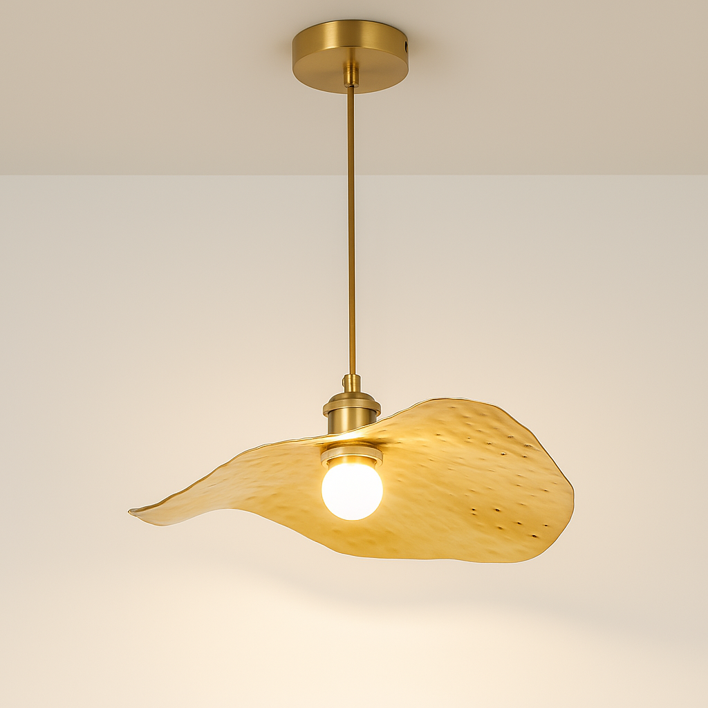 Luminara | Sleek Elegant Brass Flush Mount Ceiling Light Fixture 0