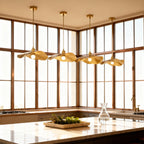 Luminara | Sleek Elegant Brass Flush Mount Ceiling Light Fixture 5