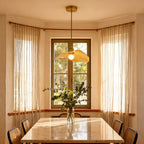 Luminara | Sleek Elegant Brass Flush Mount Ceiling Light Fixture 7