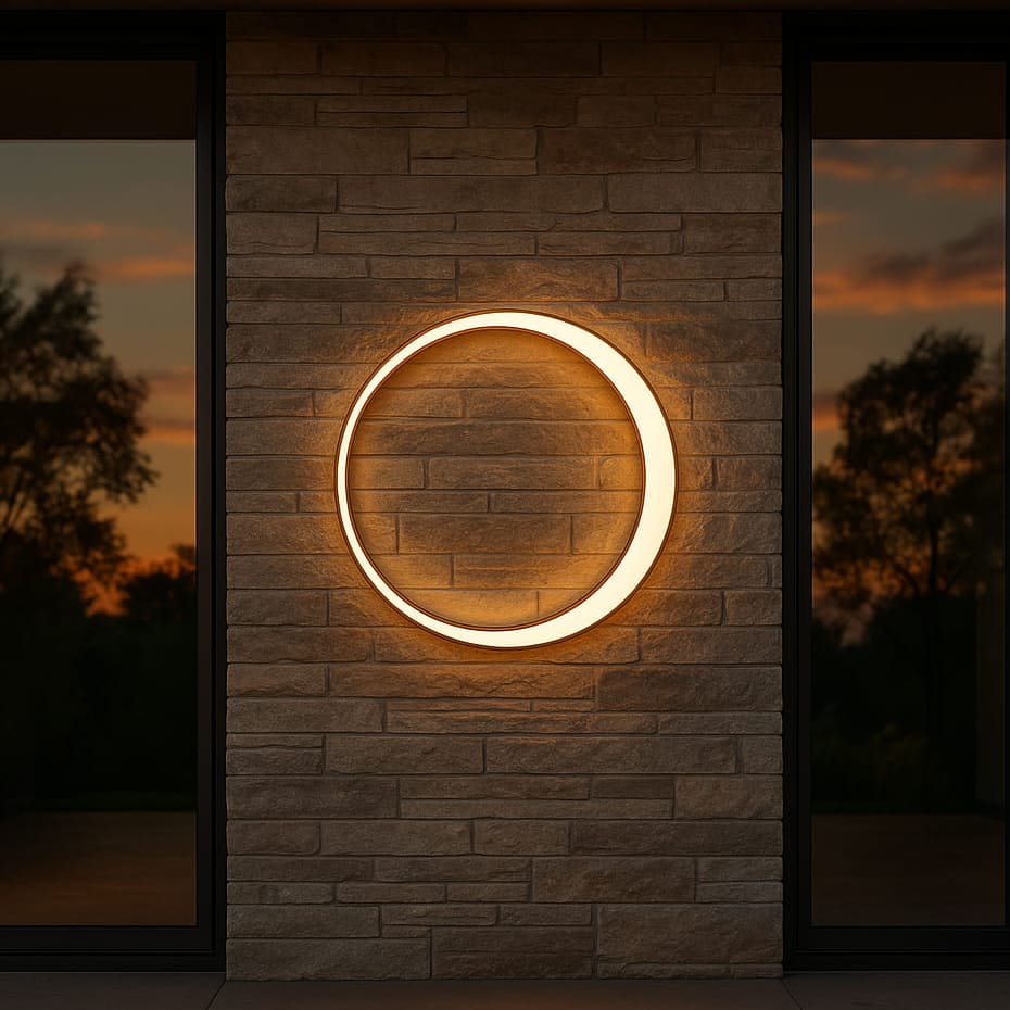 Lunara | Modern Sleek Outdoor Light Fixture for House Entryways 2