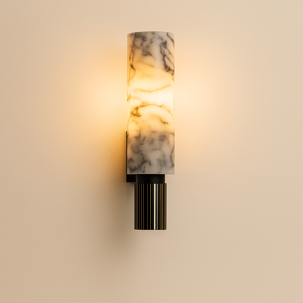MarbleGlow | Elegant Art Deco Inspired Wall Sconce Light Fixture 0