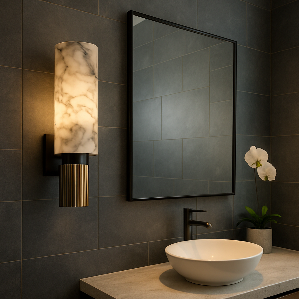 MarbleGlow | Elegant Art Deco Inspired Wall Sconce Light Fixture 1