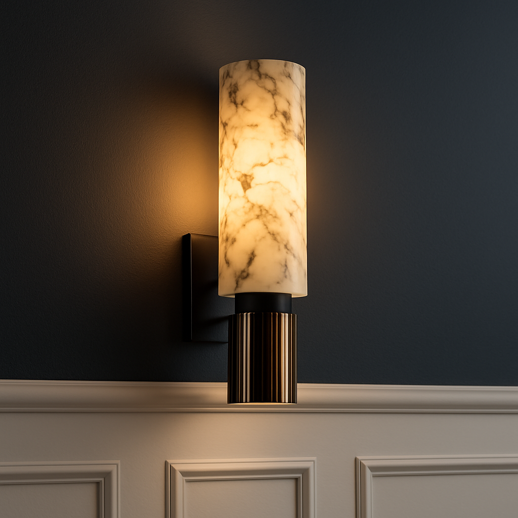 MarbleGlow | Elegant Art Deco Inspired Wall Sconce Light Fixture 2