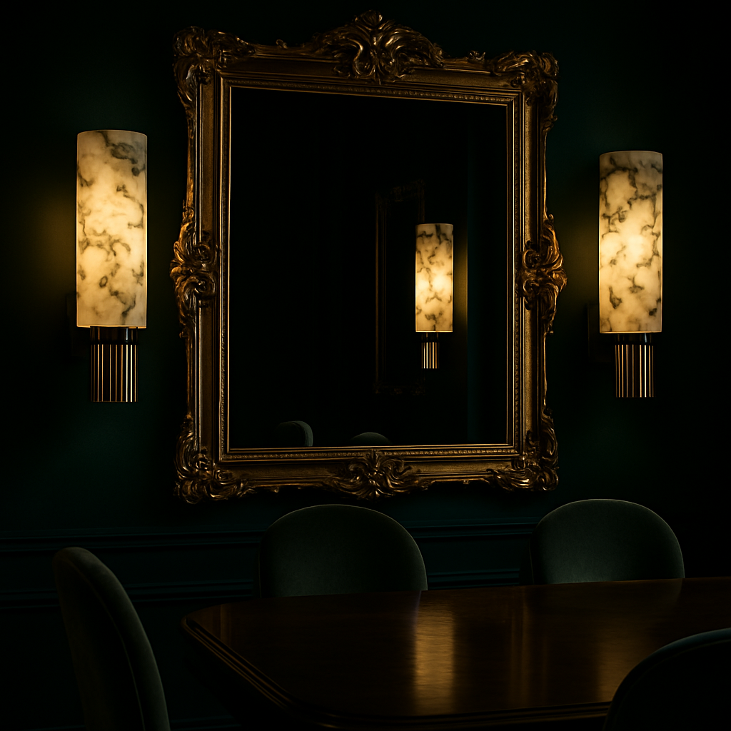 MarbleGlow | Elegant Art Deco Inspired Wall Sconce Light Fixture 4