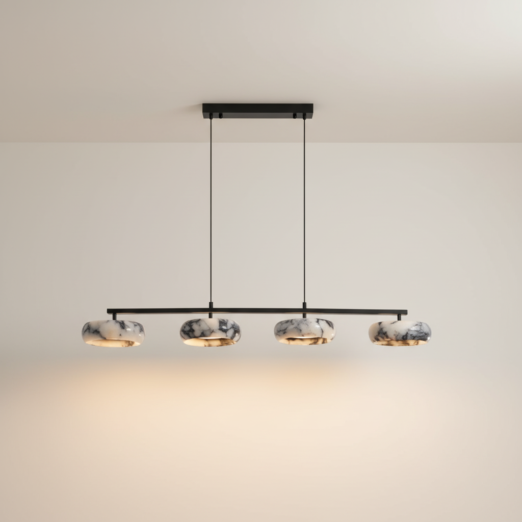 MarbleGlow | Elegant Minimalist Modern Table Lamp for Bedroom or Living Room 0