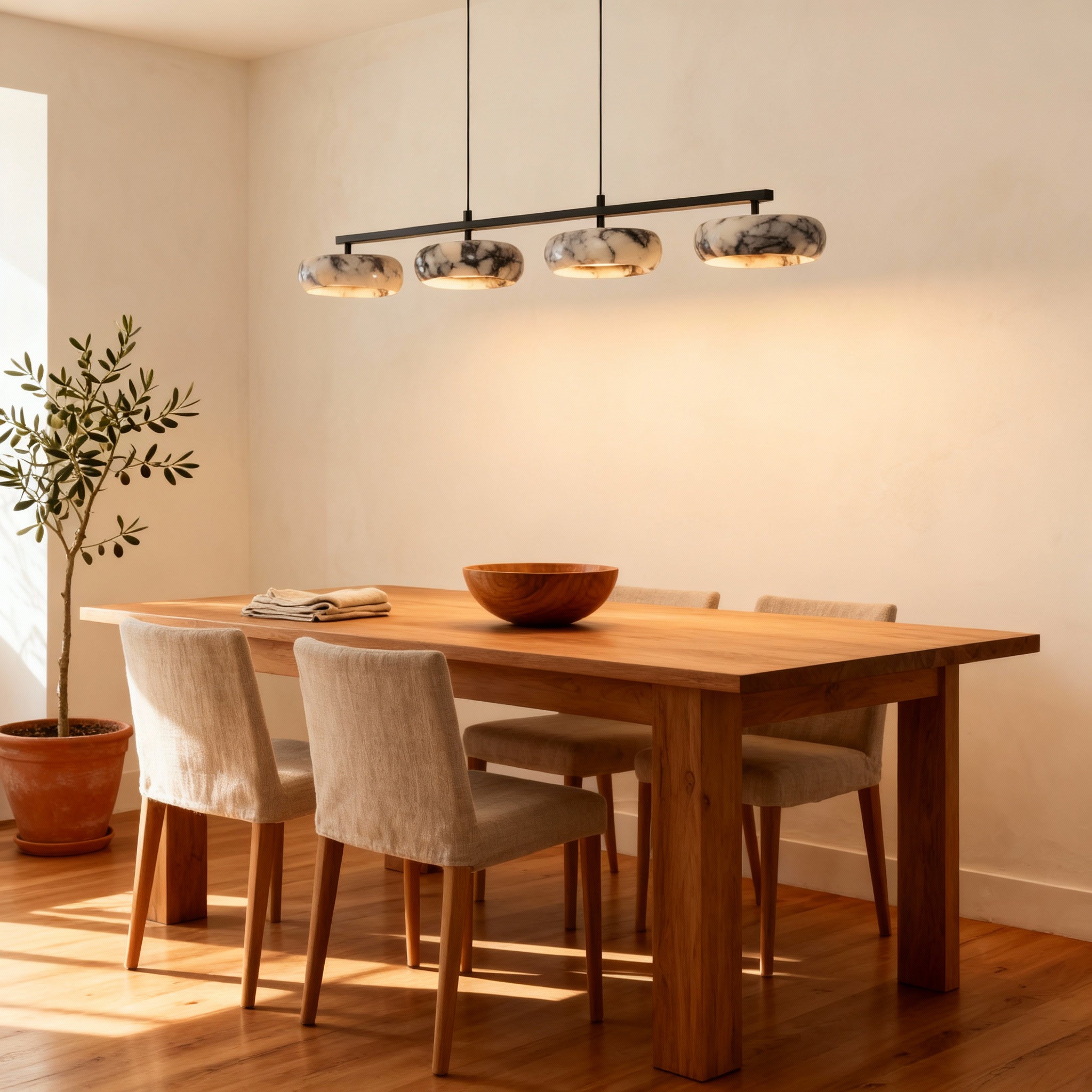 MarbleGlow | Elegant Minimalist Modern Table Lamp for Bedroom or Living Room 5