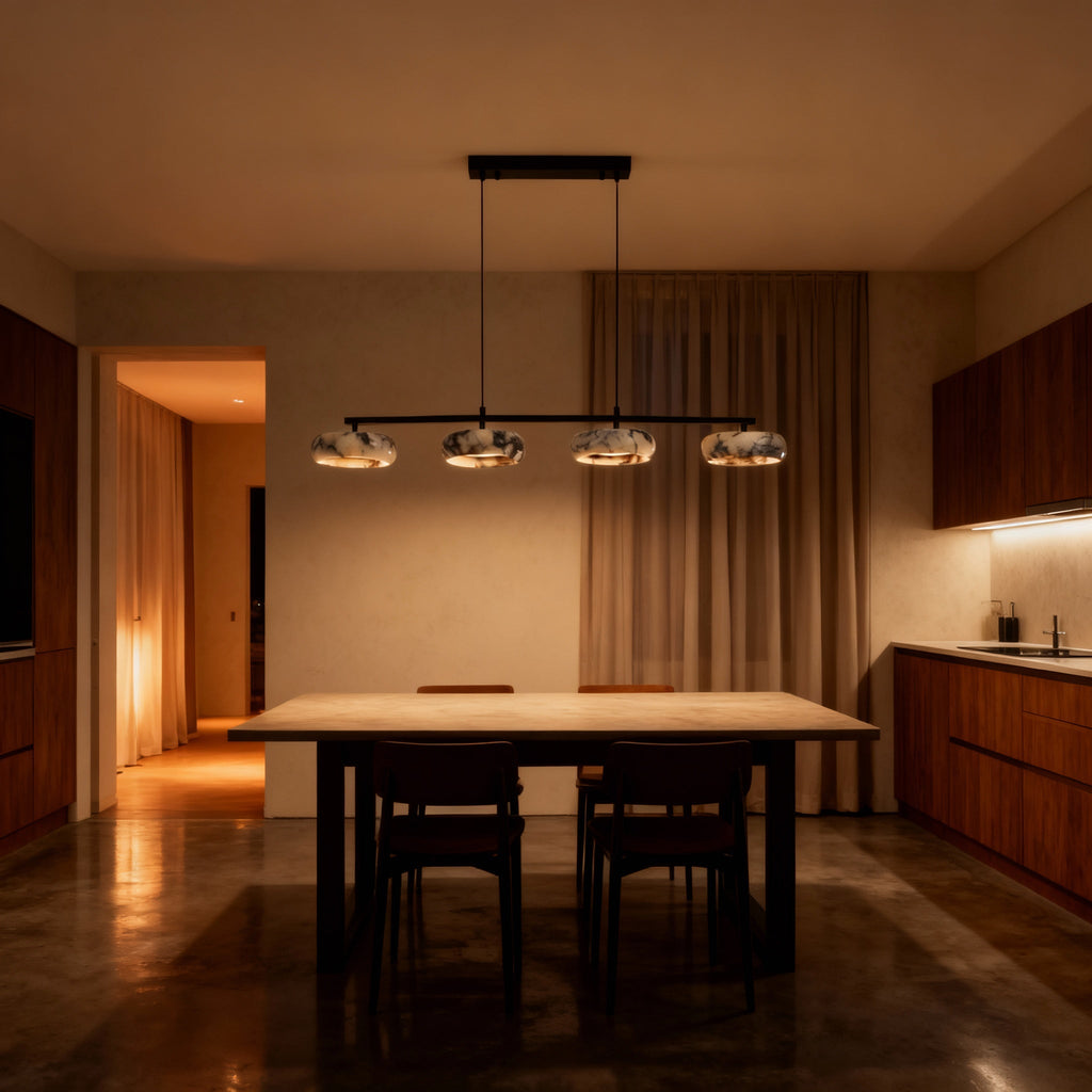 MarbleGlow | Elegant Minimalist Modern Table Lamp for Bedroom or Living Room 7