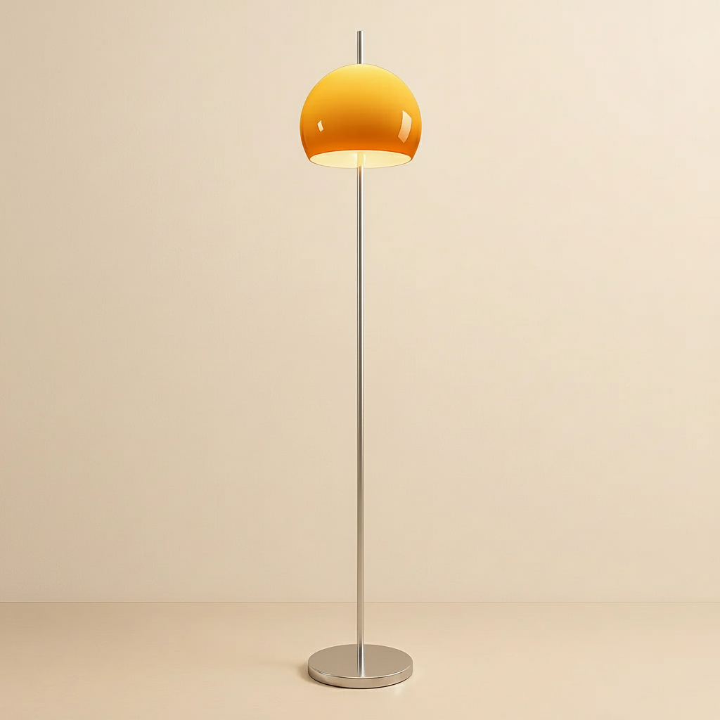 MediterraneanGlow | Sleek Modern Black Floor Lamp with Remote Control 0