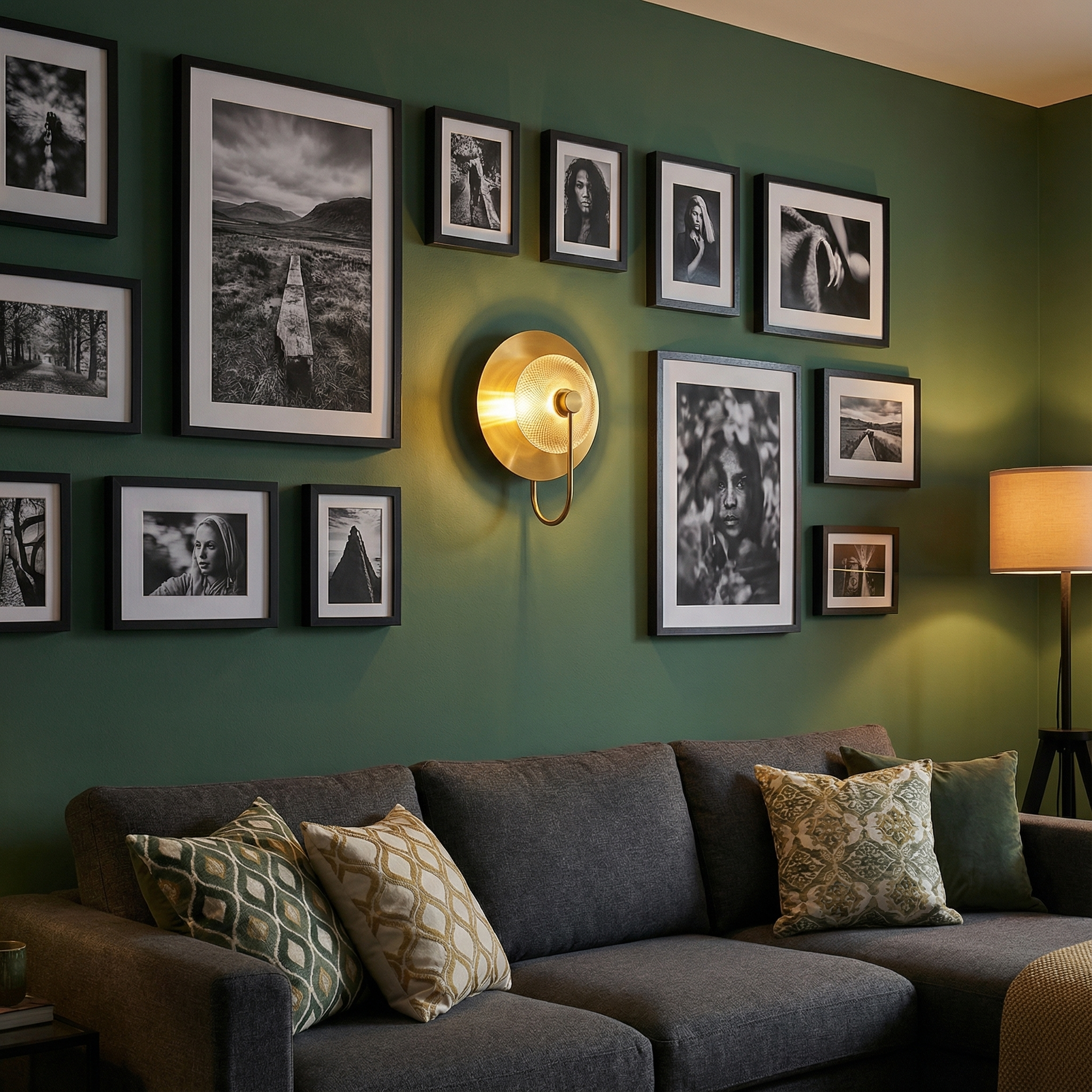 MeridianGlow | Elegant Warm Metallic Wall Sconce Light Fixture 3