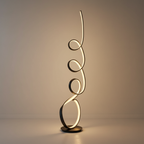 MoraFlow | Modern Sculptural Matte Metal Living Room Light Fixture 0