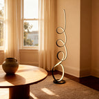 MoraFlow | Modern Sculptural Matte Metal Living Room Light Fixture 3