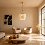 NyraShell | Elegant Modern Capiz Shell Dining Room Chandelier 6