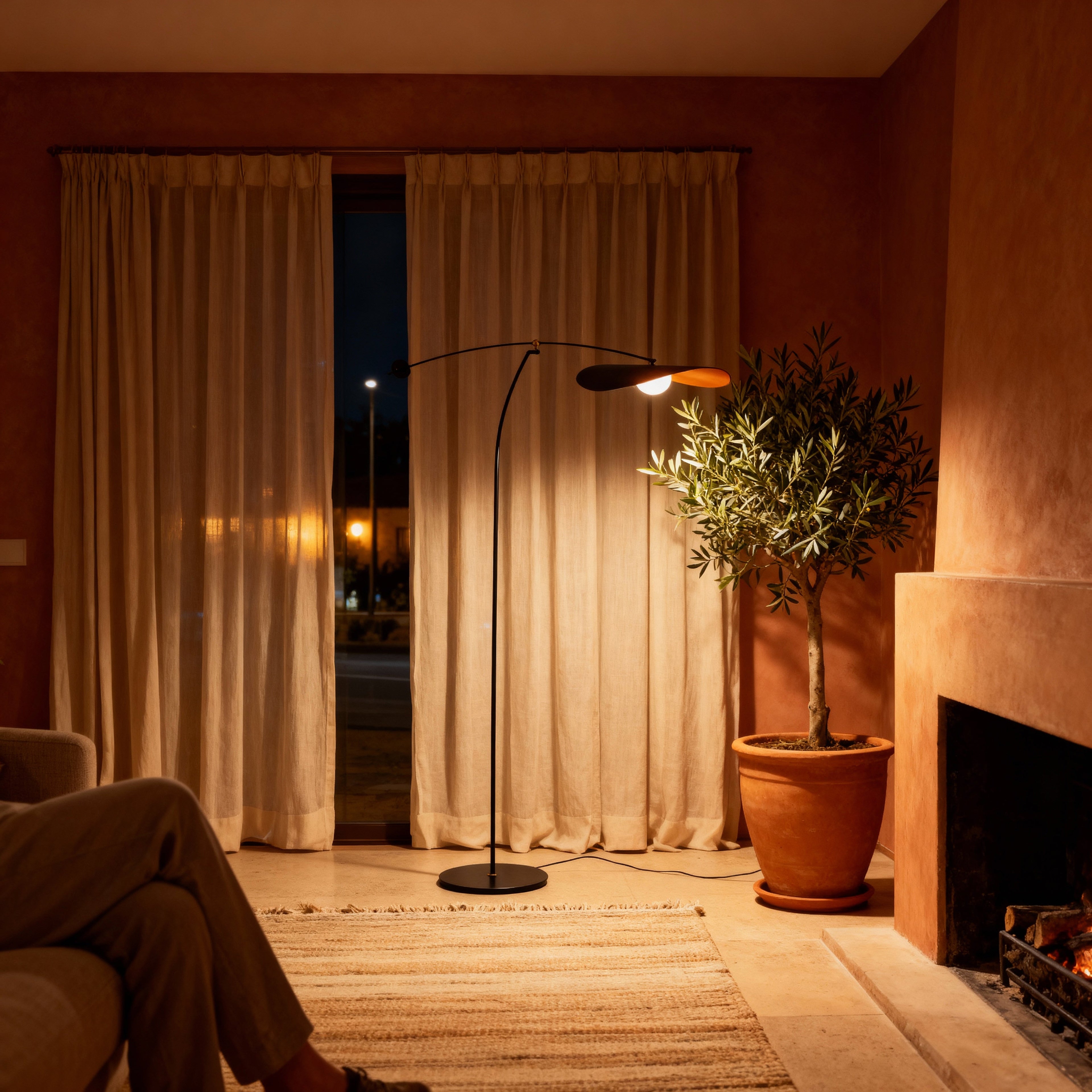 PetalArc | Modern Elegant Arc Floor Lamp for Living Room Lighting 7