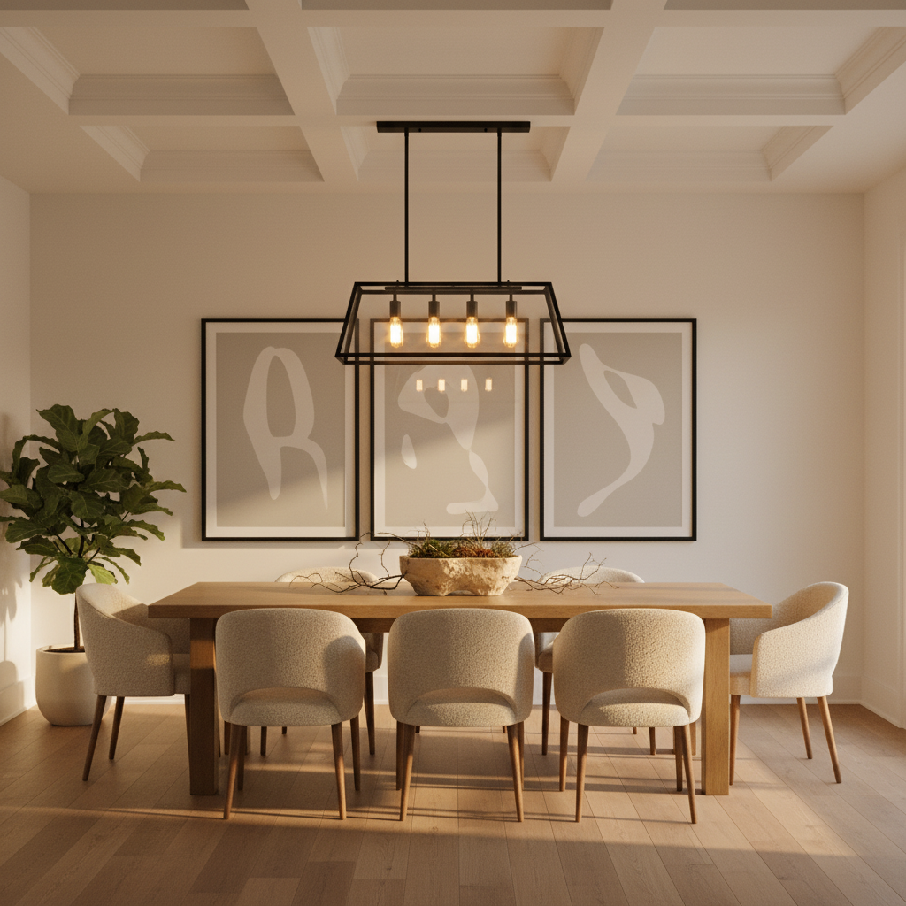Renova | Sleek Black Glass Kitchen Pendant Lighting Fixture 1