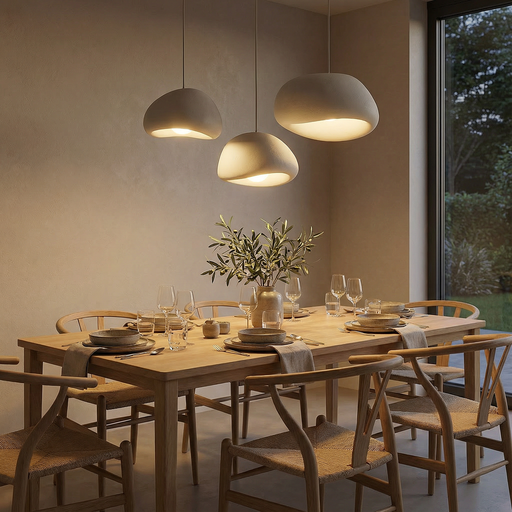 SakuLight | Elegant Organic Minimalist Kitchen Pendant Lighting Fixture 2