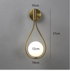 SerenLight | Elegant Sculptural Metal Wall Sconce Lighting Fixture
