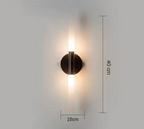 Nysa | Elegant Slim Brass Wall Sconce Light Fixture for Modern Interiors