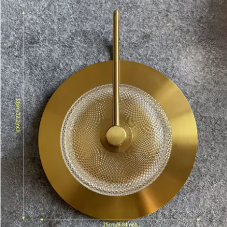 MeridianGlow | Elegant Warm Metallic Wall Sconce Light Fixture