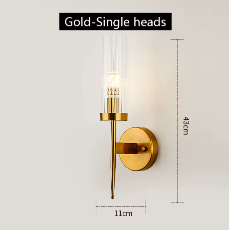KairoLight | Elegant Modern Ribbed Glass Wall Sconce Lighting