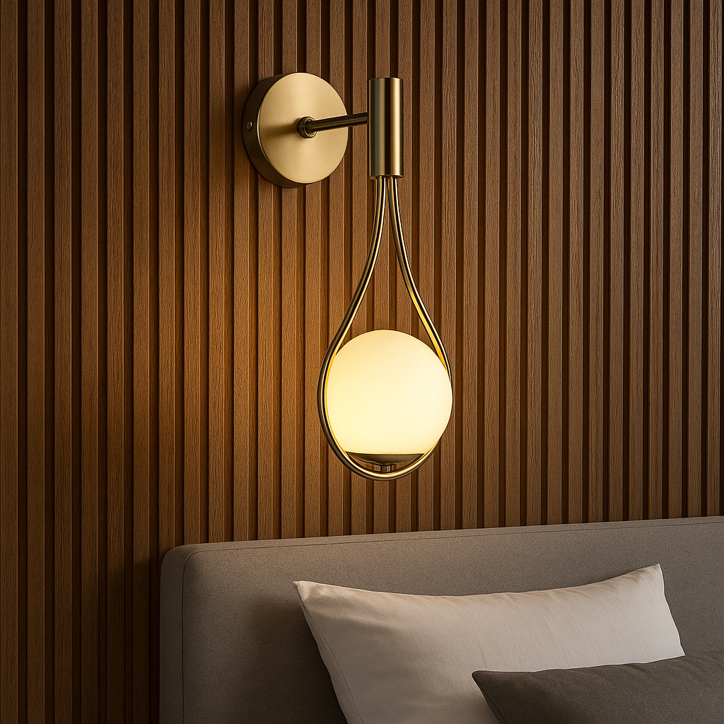 SerenLight | Elegant Sculptural Metal Wall Sconce Lighting Fixture 4