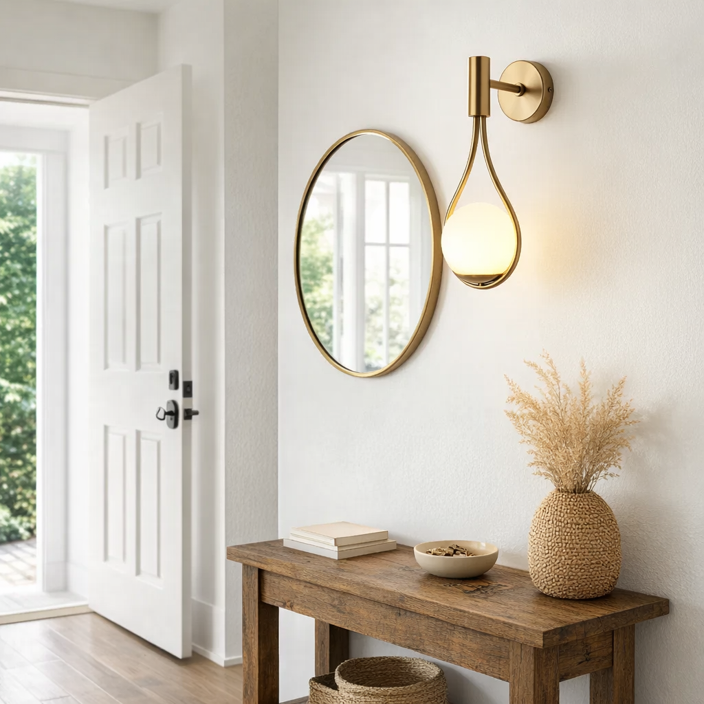 SerenLight | Elegant Sculptural Metal Wall Sconce Lighting Fixture 7