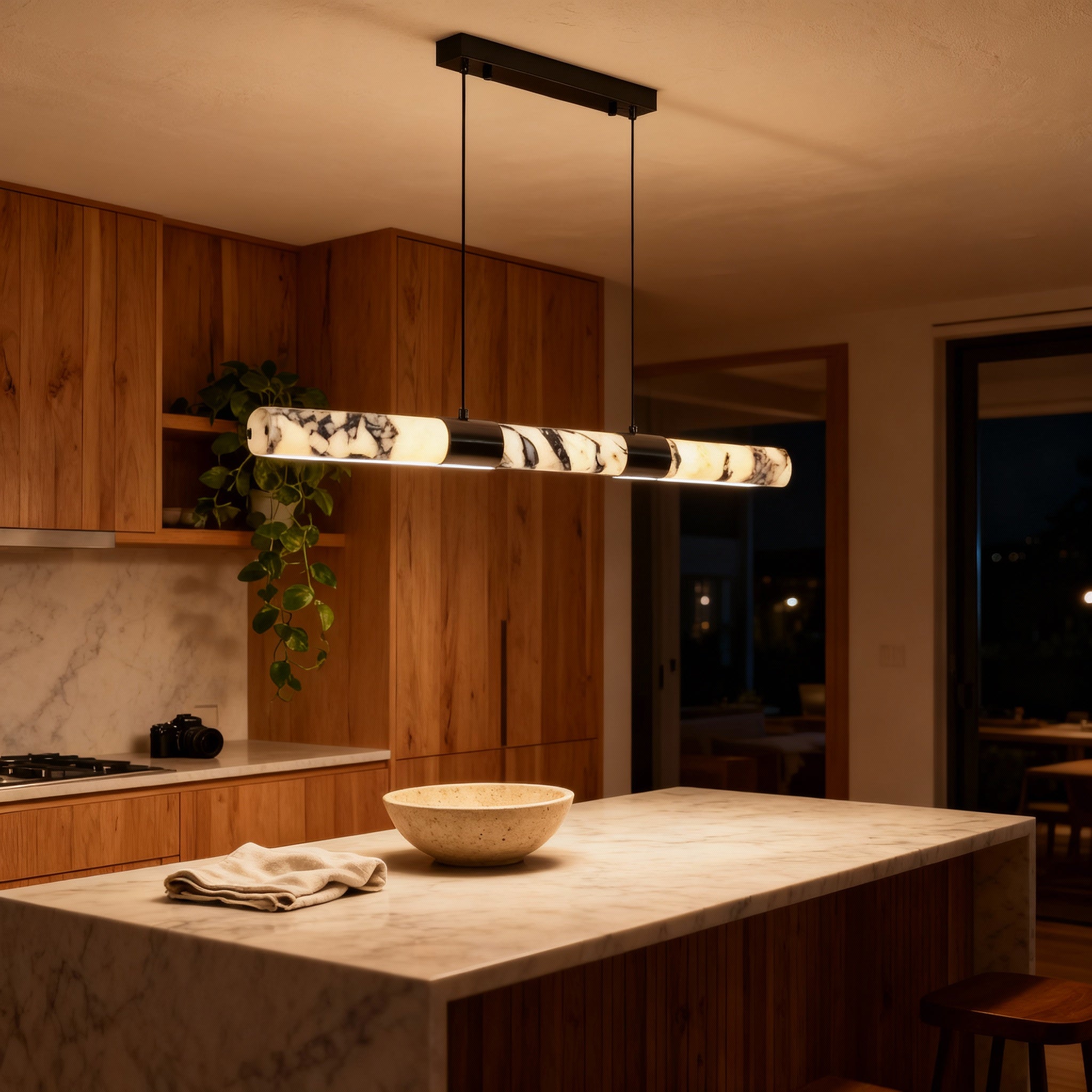 SlateStone | Elegant Modern Marble Dining Room Chandelier 2