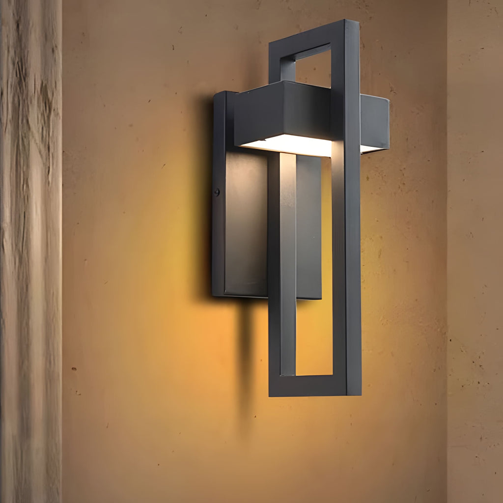 StellarSteel | Elegant Modern Outdoor Wall Sconce with LED Illumination 5