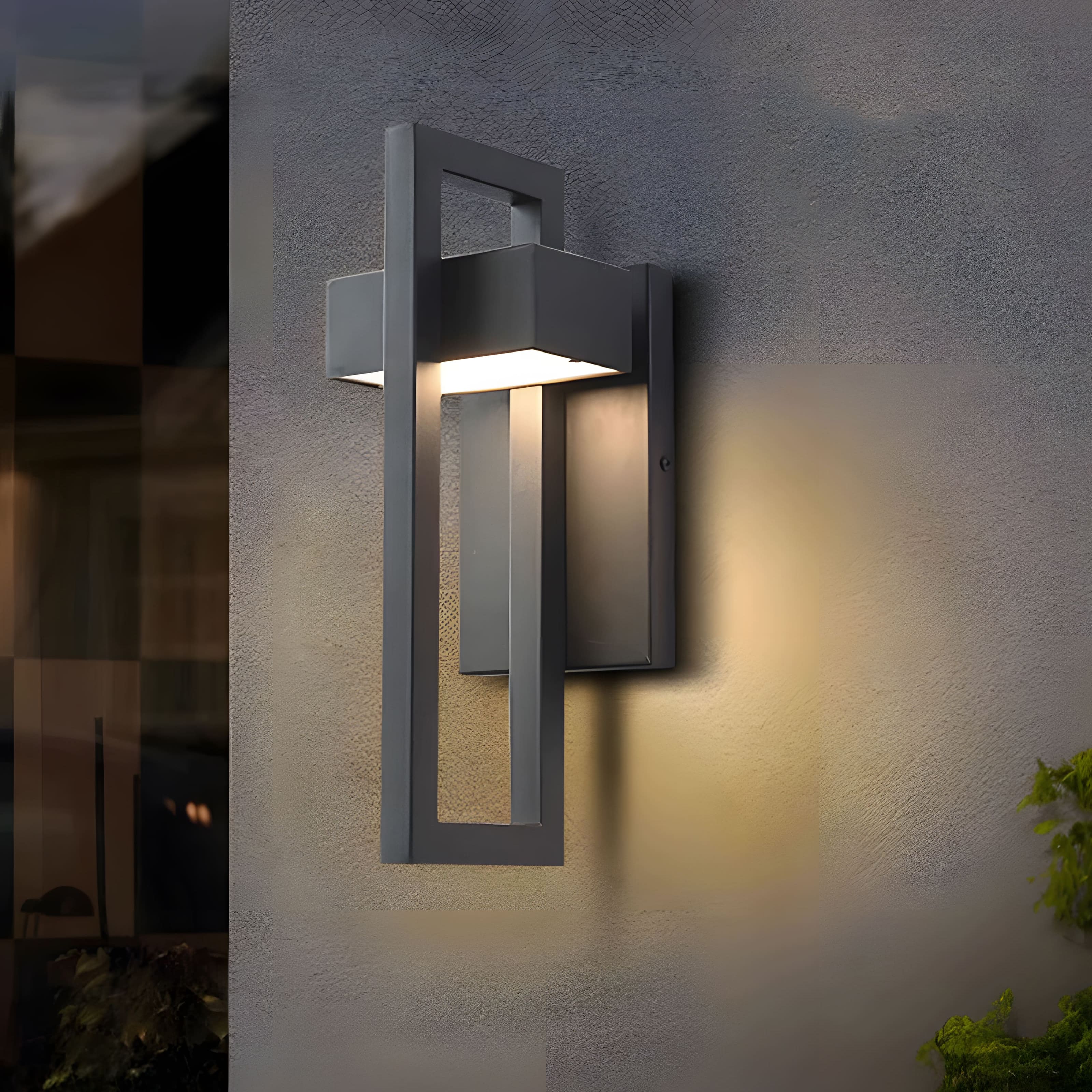 StellarSteel | Elegant Modern Outdoor Wall Sconce with LED Illumination 6