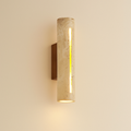 TravertineGlow | Elegant Natural Wall Sconce Light for Ambient Illumination 0