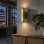 TravertineGlow | Elegant Natural Wall Sconce Light for Ambient Illumination 6
