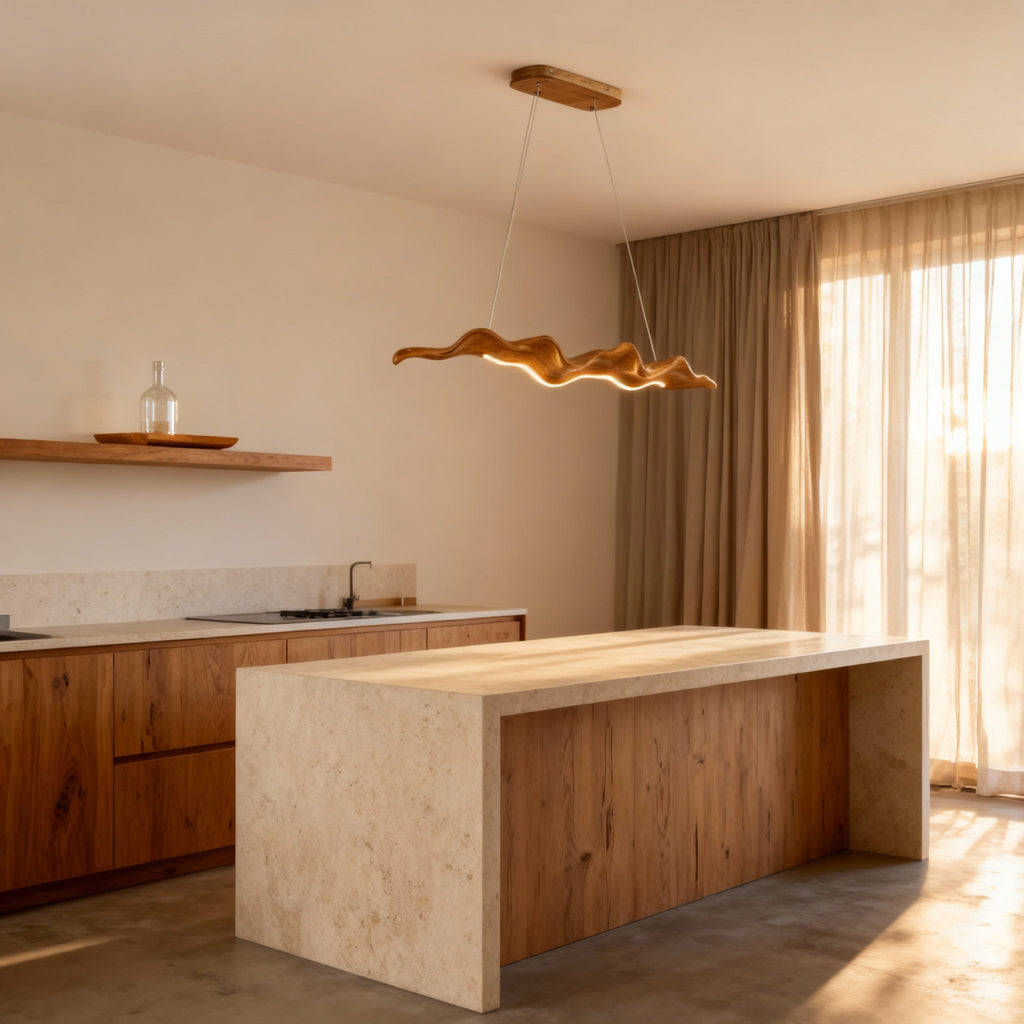 VerveChic | Modern Elegant Iron and Resin Dining Room Chandelier 2