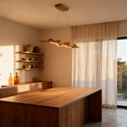 VerveChic | Modern Elegant Iron and Resin Dining Room Chandelier 3