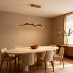 VerveChic | Modern Elegant Iron and Resin Dining Room Chandelier 4