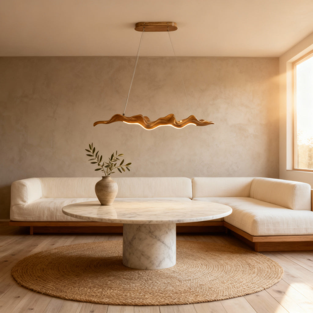 VerveChic | Modern Elegant Iron and Resin Dining Room Chandelier 7