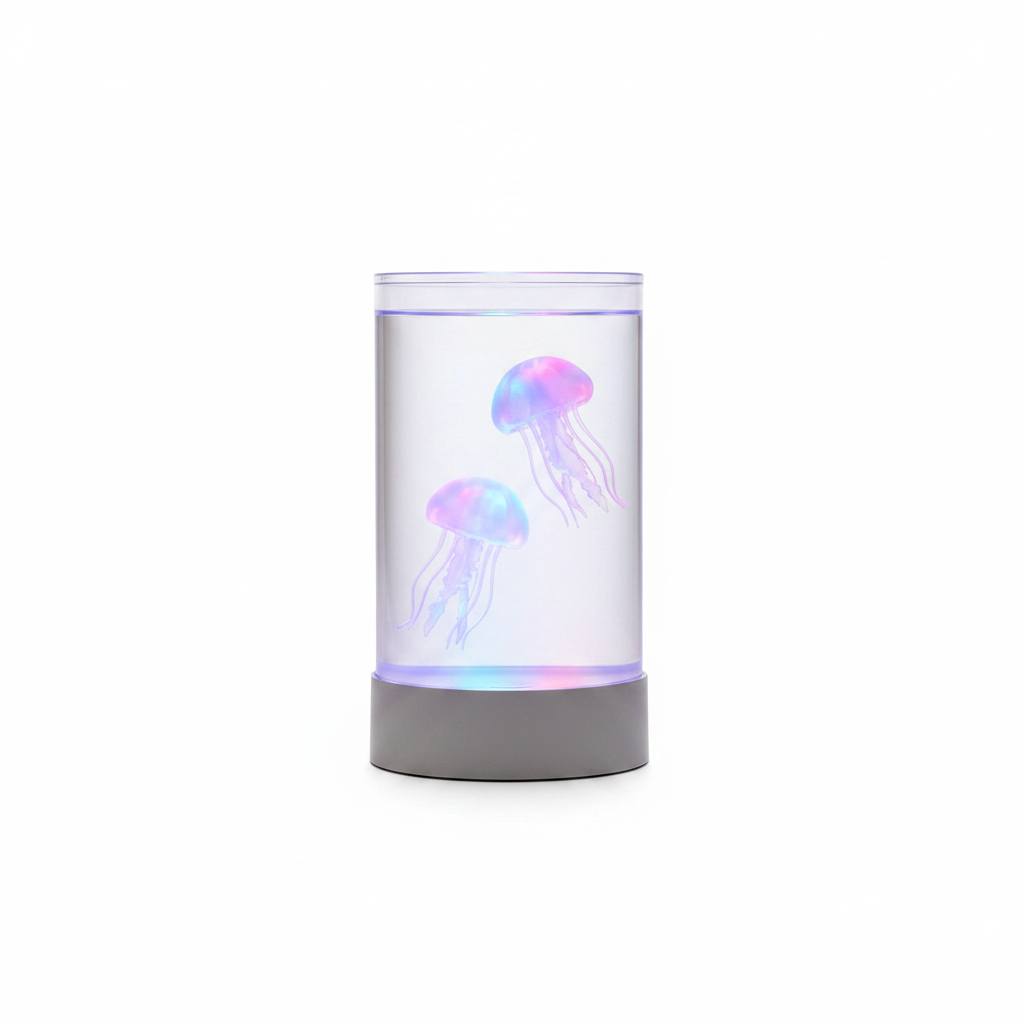 Aura Drift jellyfish lamp on a white studio background