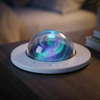 Close-up of Nova galaxy projector lens and controls