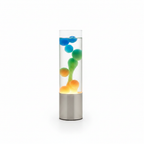 Drift liquid motion lamp on white studio background