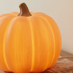 Close-up of the Jack Glow Pumpkin Night Light textured surface