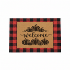Welcome Fall Layered Doormat on a clean white studio background