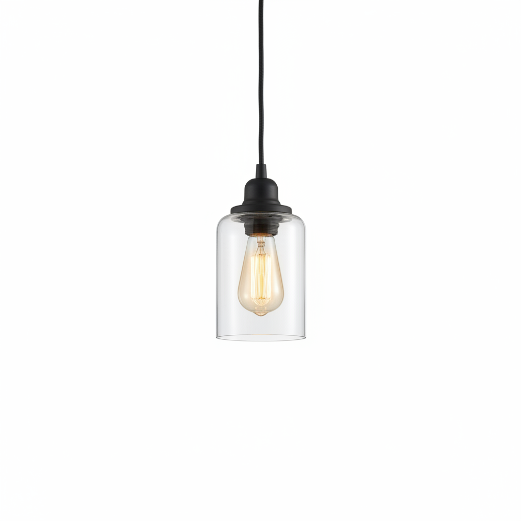 Foundry Glass Pendant Light on a clean white studio background