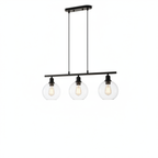 Orbit Glass Globe Pendant Set on a clean white studio background