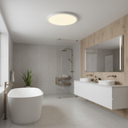 Aria LED panel installed in a modern bathroom