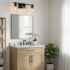 Vega Bathroom Vanity Light installed in a luxury bathroom