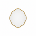 Asha Irregular Wall Mirror on white studio background