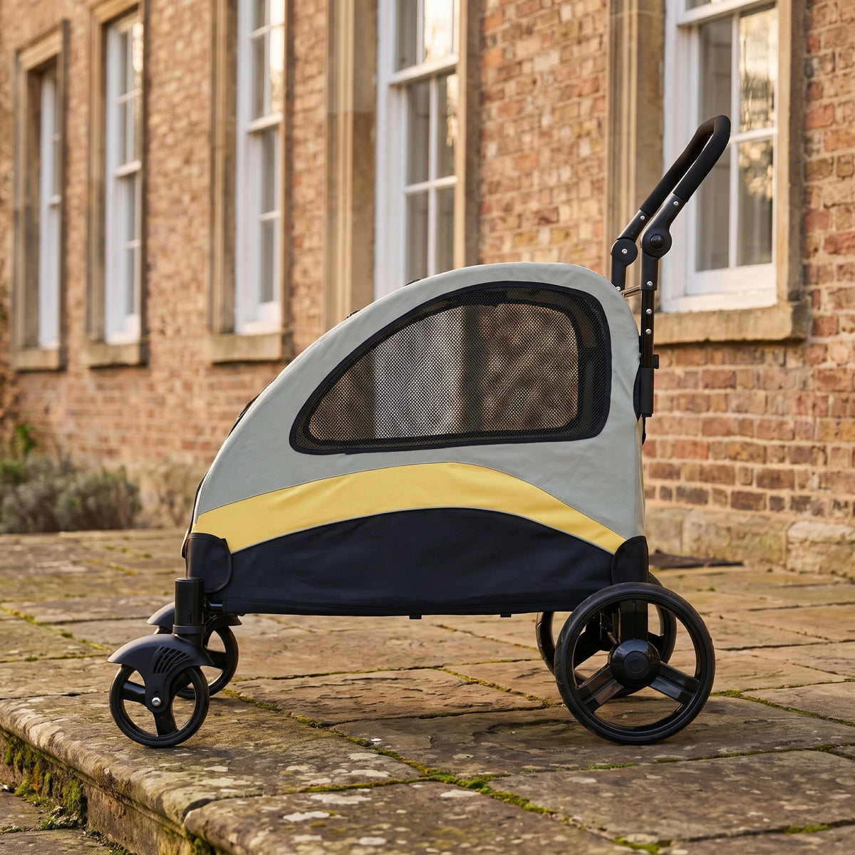 Ambler Double Dog Stroller for Two Dogs, Rear Ramp Door, Rated to 121 lb — view 2