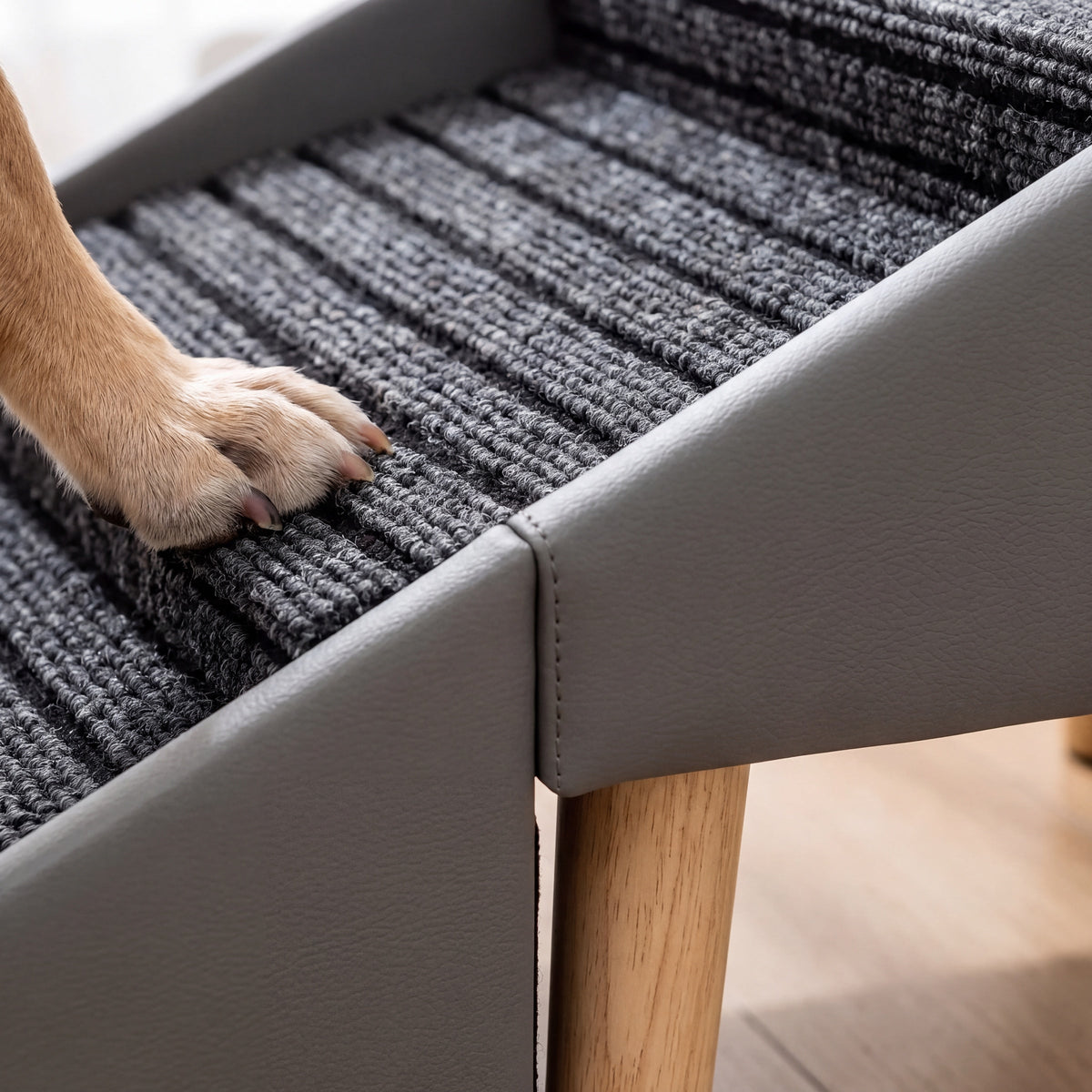Brook Ottoman Dog Stairs for Large Dogs, 6 Steps, 23" Tall — view 3