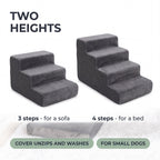 Clover Plush Foam Dog Stairs for Couch, 3 or 4 Steps up to 17.7" Tall — view 4