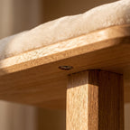 Elm Solid Wood Cat Tree, 43" Tall with Close-Set Levels for Older Cats — view 4