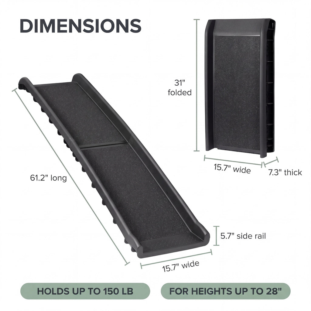 Fellside Folding Dog Ramp for Car and SUV, 61-Inch, 150 lb — view 5