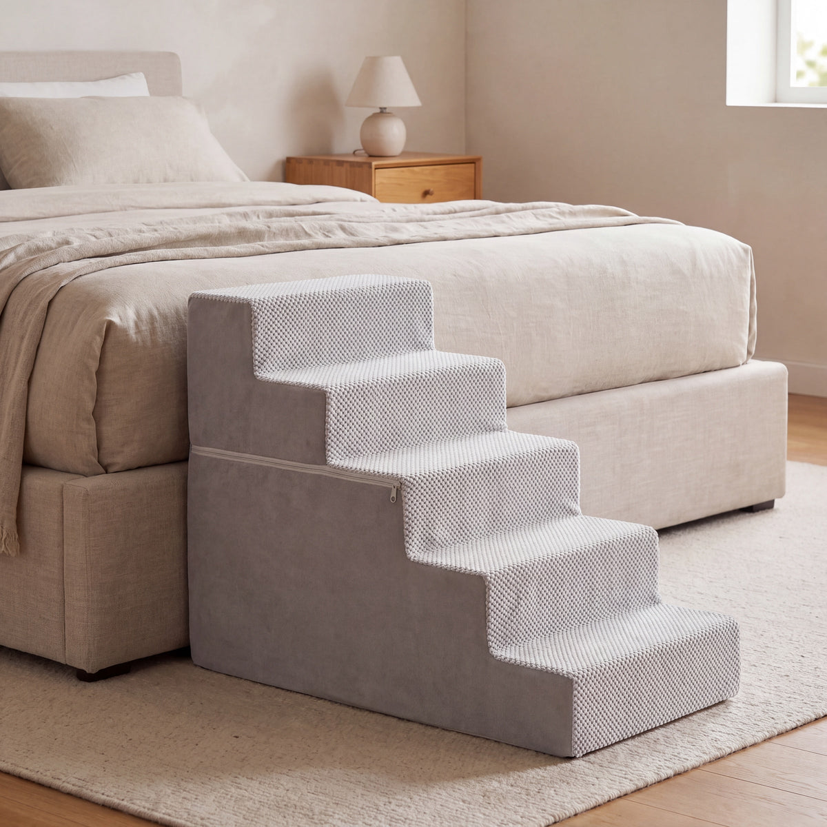 Flint Right-Angled Foam Pet Stairs, 3 to 5 Steps up to 23.6" Tall — view 5